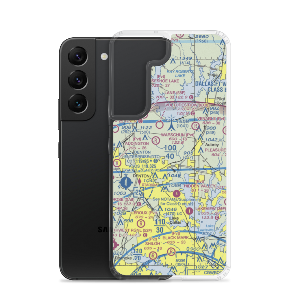 Hartlee Field (3XS0) VFR Sectional Samsung Case Samsung Galaxy S22 model shown