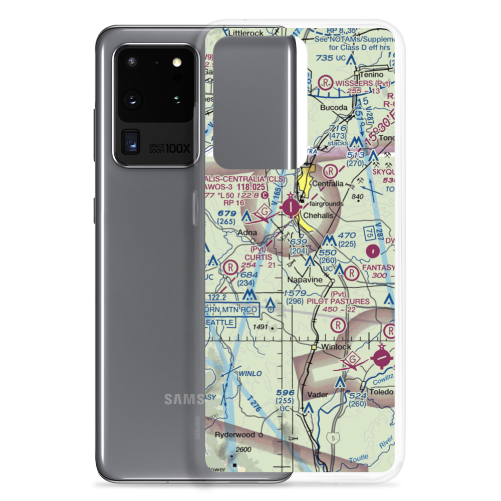 Hartley Airport (50WA) VFR Sectional Samsung Case Samsung Galaxy S20 Ultra model shown