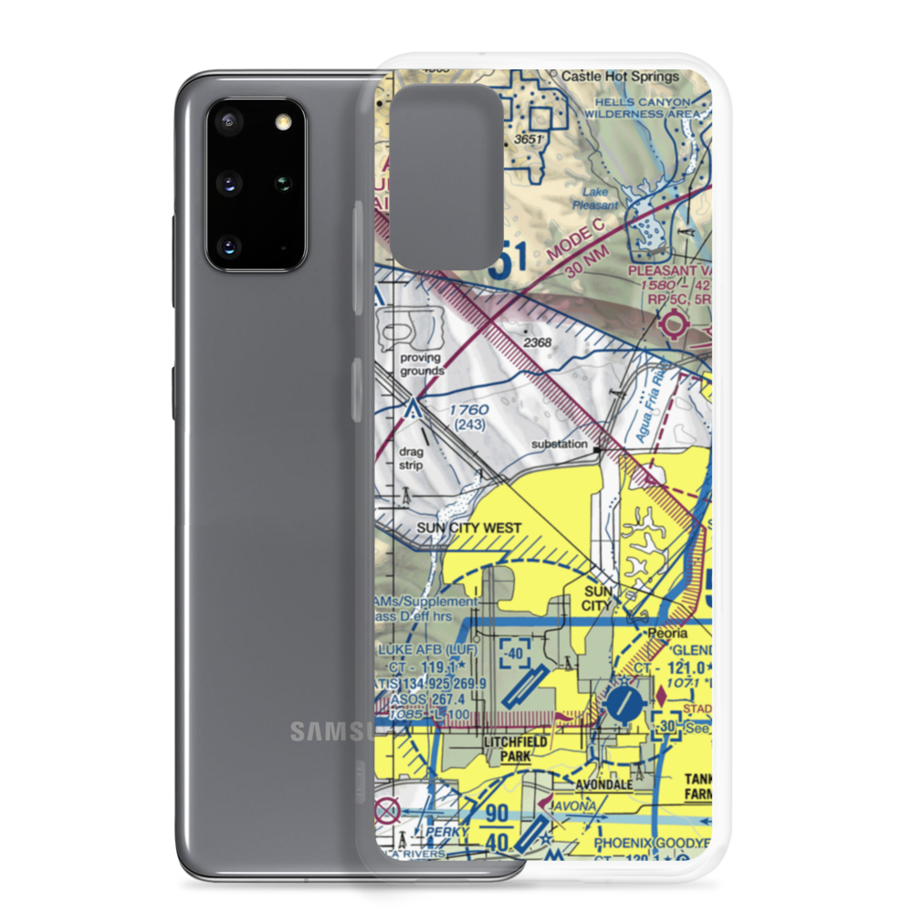 Harts Field (US-0066) VFR Sectional Samsung Case Samsung Galaxy S20 Plus model shown