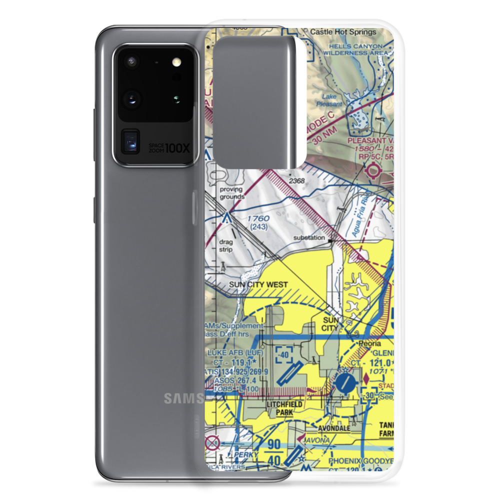 Harts Field (US-0066) VFR Sectional Samsung Case Samsung Galaxy S20 Ultra model shown
