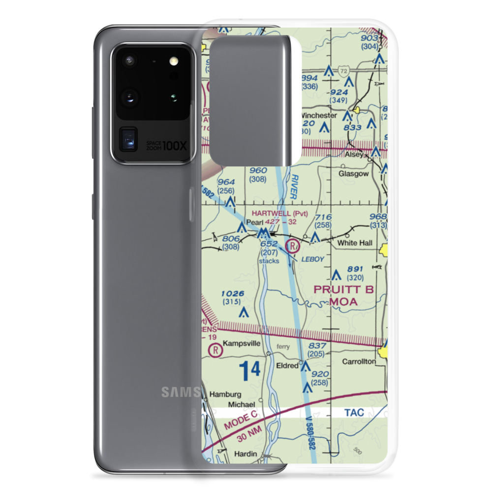 Hartwell Ranch RLA Restricted Landing Area (79IS) VFR Sectional Samsung Case Samsung Galaxy S20 Ultra model shown