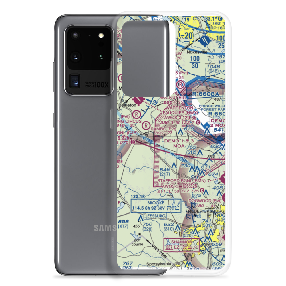 Hartwood Airport (3VG7) VFR Sectional Samsung Case Samsung Galaxy S20 Ultra model shown
