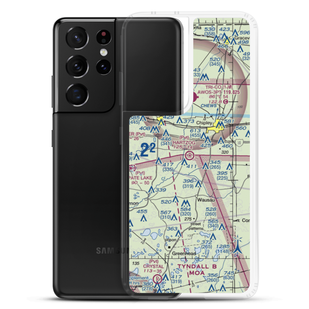 Hartzog Field (FD94) VFR Sectional Samsung Case Samsung Galaxy S21 Ultra model shown