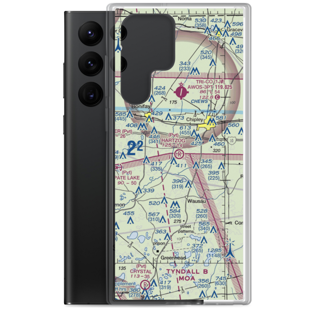 Hartzog Field (FD94) VFR Sectional Samsung Case Samsung Galaxy S22 Ultra model shown