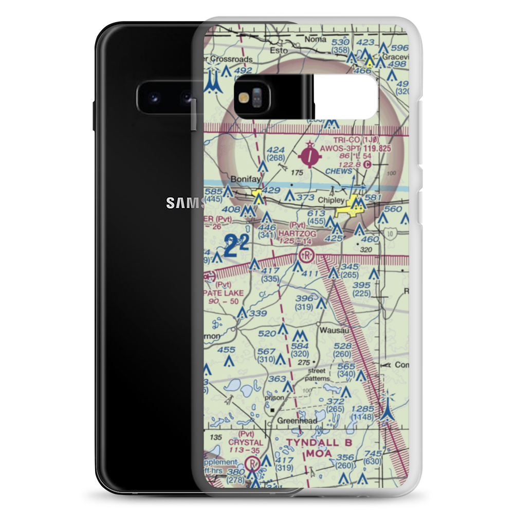 Hartzog Field (FD94) VFR Sectional Samsung Case Samsung Galaxy S10+ model shown