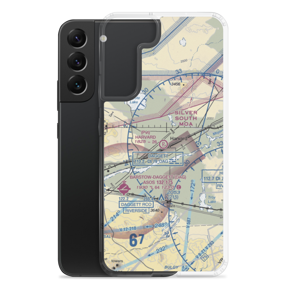 Harvard Airport (CN23) VFR Sectional Samsung Case Samsung Galaxy S22 Plus model shown
