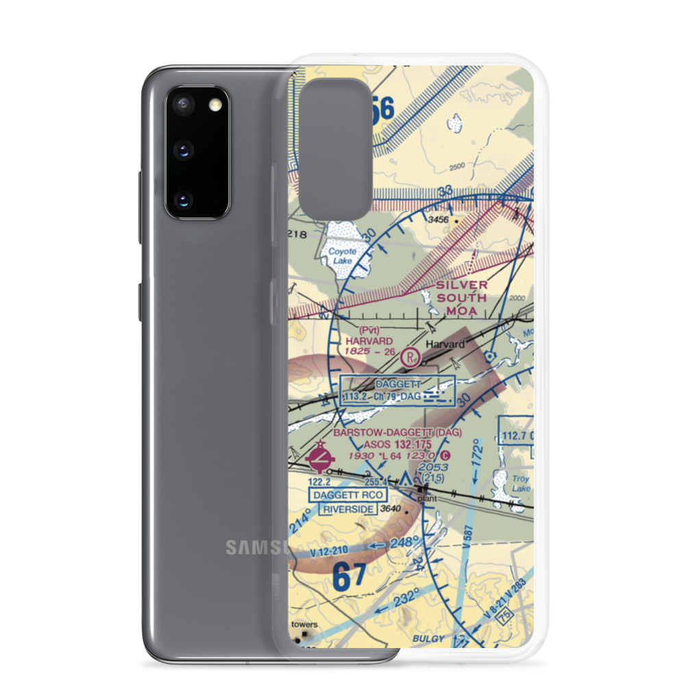 Harvard Airport (CN23) VFR Sectional Samsung Case Samsung Galaxy S20 model shown