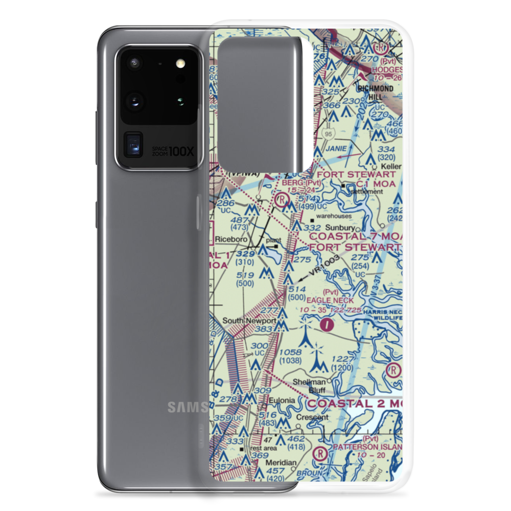 Harvest Lake Seaplane Base (12GE) VFR Sectional Samsung Case Samsung Galaxy S20 Ultra model shown