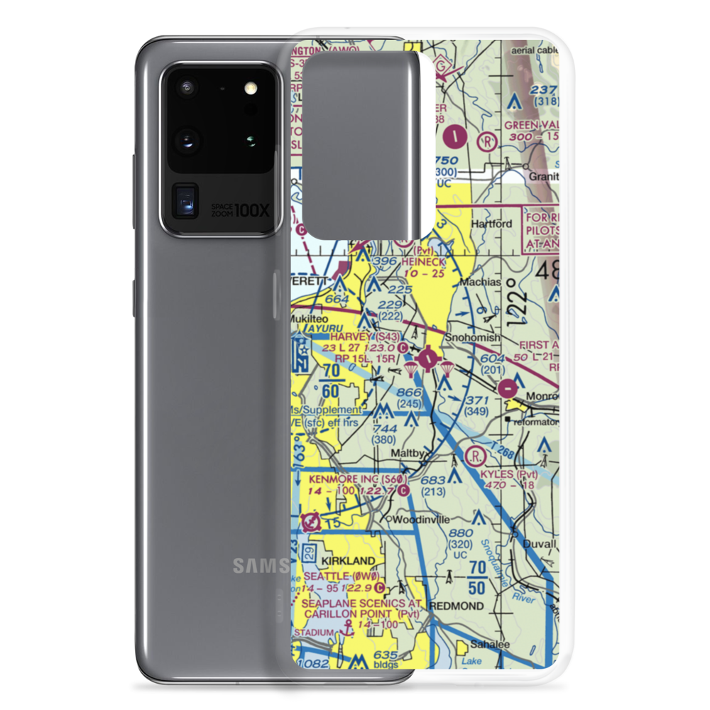 Harvey Field (S43) VFR Sectional Samsung Case Samsung Galaxy S20 Ultra model shown