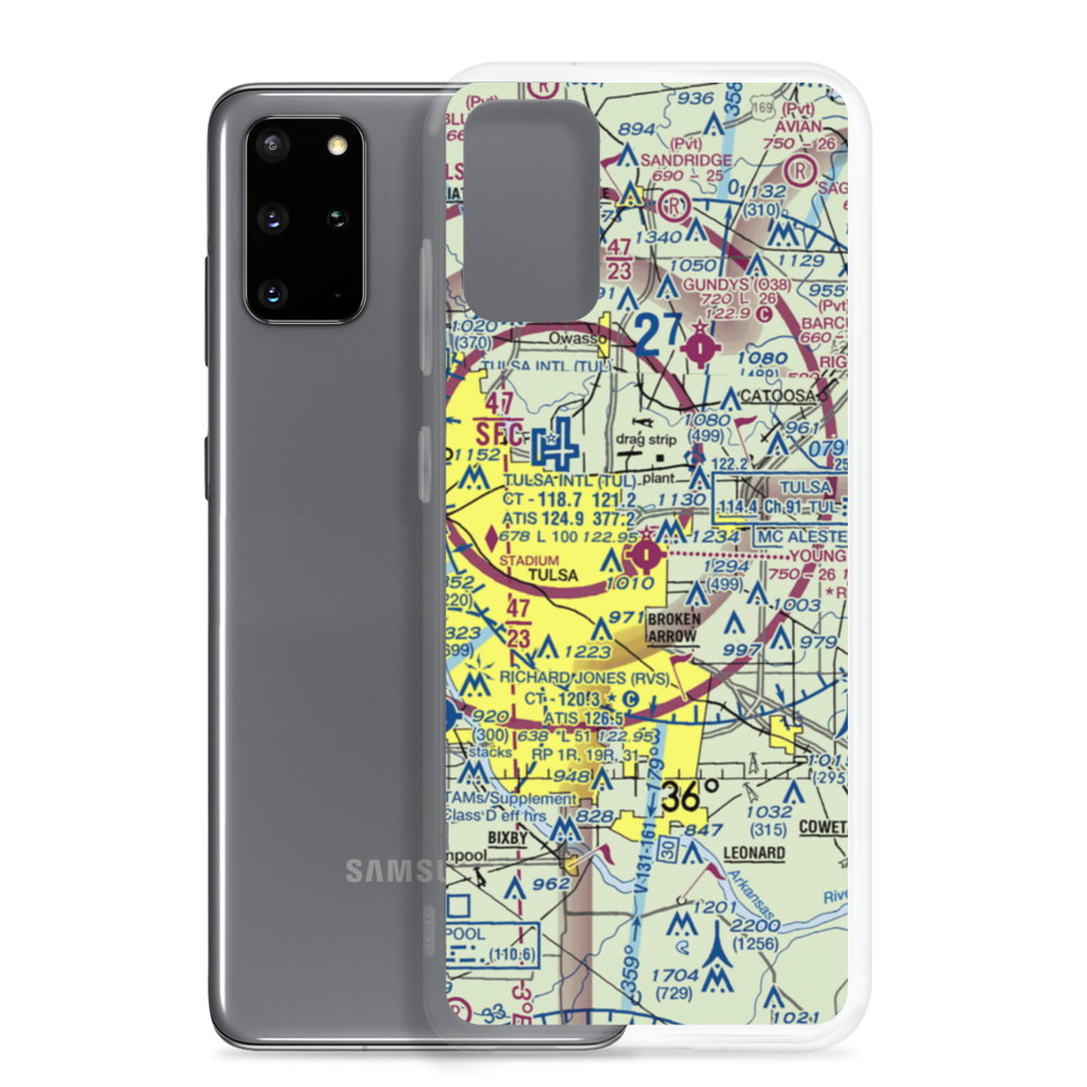 Harvey Young Airport (1H6) VFR Sectional Samsung Case Samsung Galaxy S20 Plus model shown