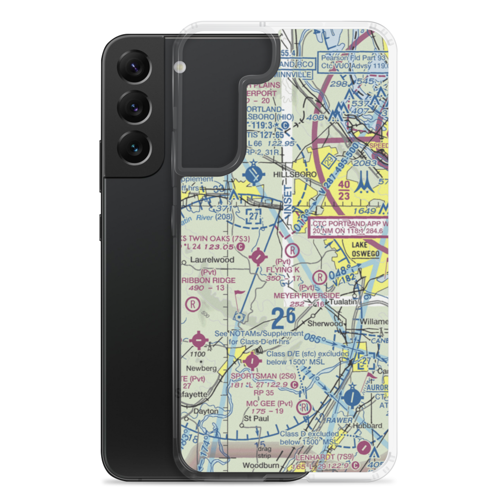 Harvey'S Acres Airport (OR28) VFR Sectional Samsung Case Samsung Galaxy S22 Plus model shown