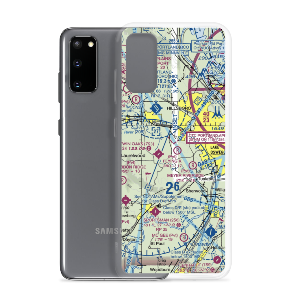 Harvey'S Acres Airport (OR28) VFR Sectional Samsung Case Samsung Galaxy S20 model shown