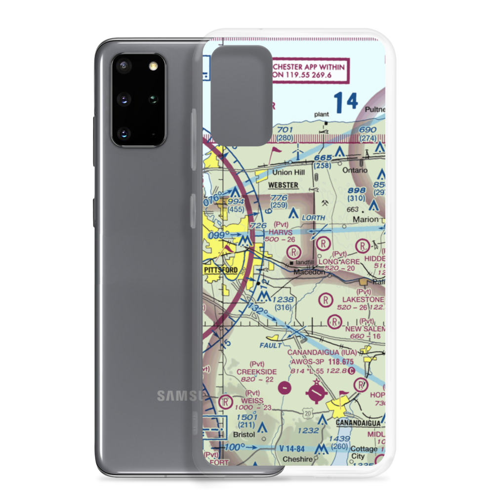 Harvs Airport (4NK5) VFR Sectional Samsung Case Samsung Galaxy S20 Plus model shown