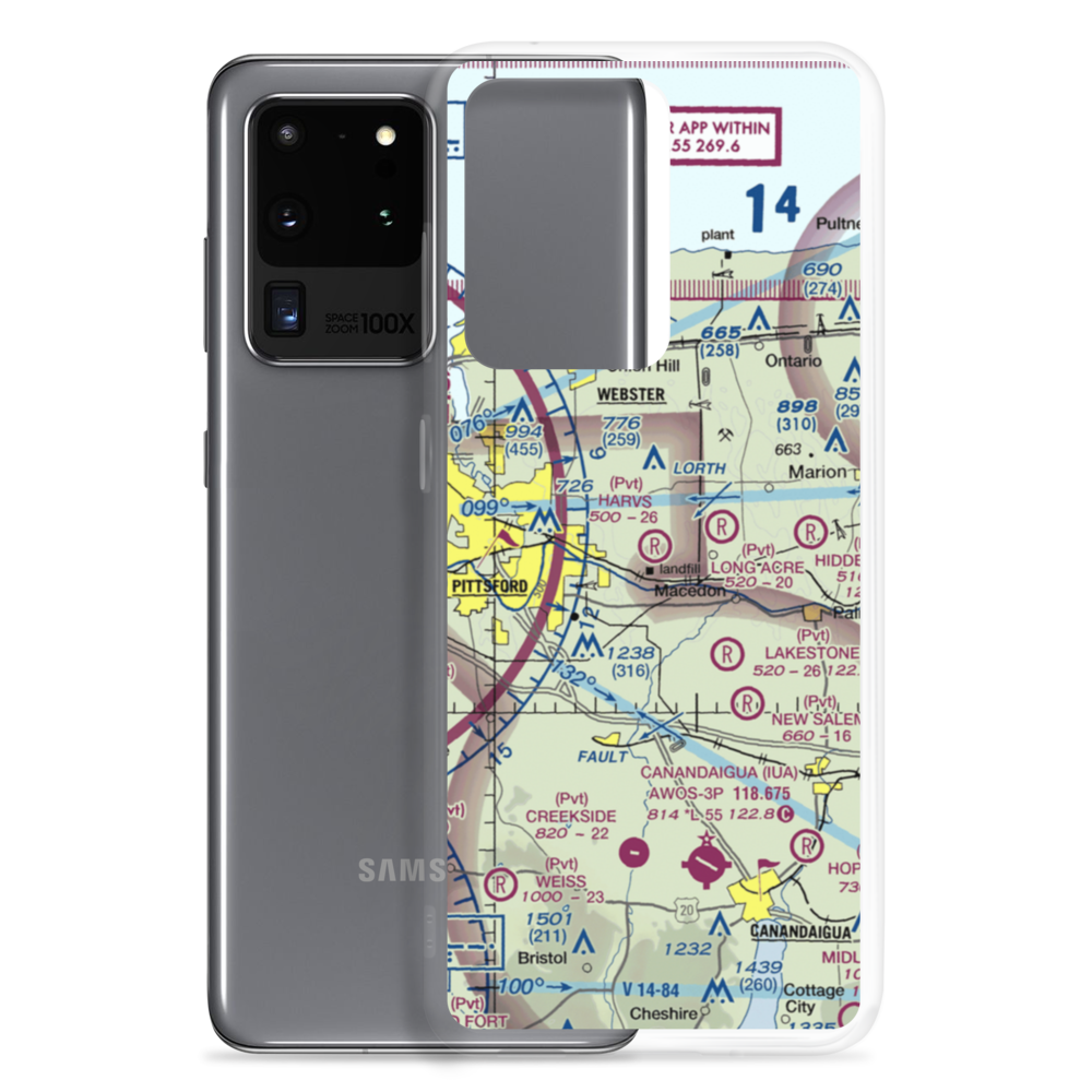 Harvs Airport (4NK5) VFR Sectional Samsung Case Samsung Galaxy S20 Ultra model shown