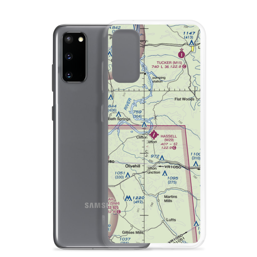 Hassell Field (M29) VFR Sectional Samsung Case Samsung Galaxy S20 model shown