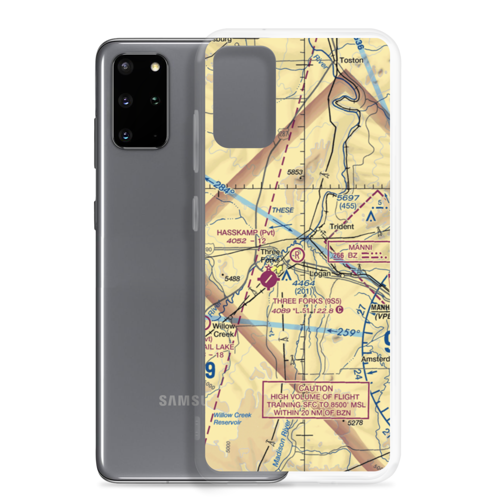Hasskamp STOLport (MT42) VFR Sectional Samsung Case Samsung Galaxy S20 Plus model shown