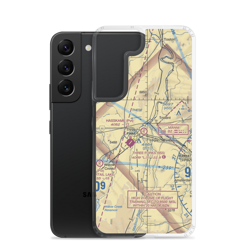 Hasskamp STOLport (MT42) VFR Sectional Samsung Case Samsung Galaxy S22 model shown