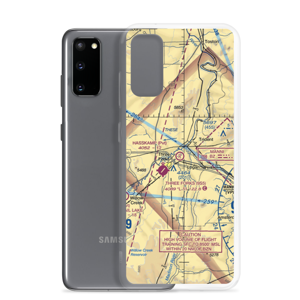 Hasskamp STOLport (MT42) VFR Sectional Samsung Case Samsung Galaxy S20 model shown