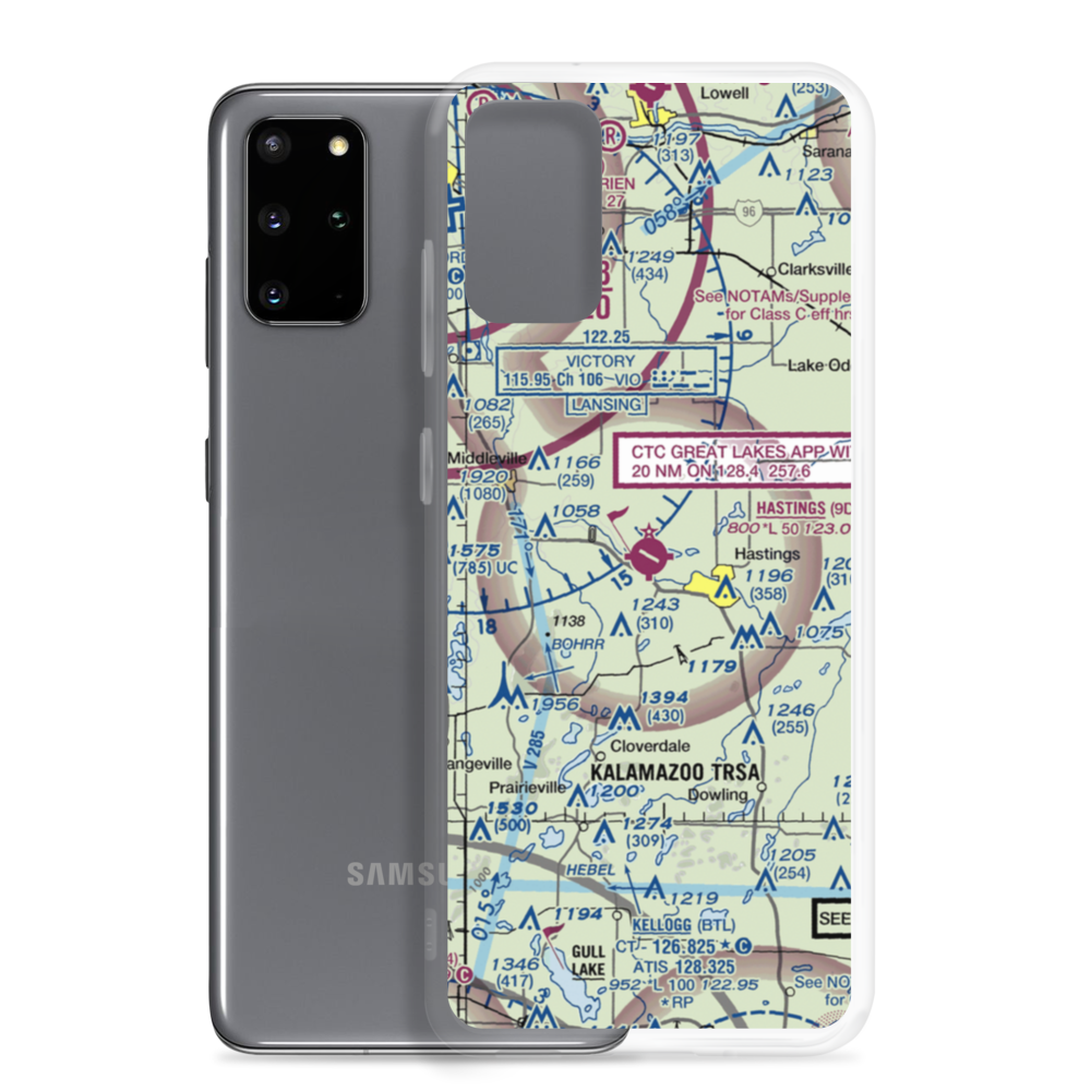 Hastings Airport (9D9) VFR Sectional Samsung Case Samsung Galaxy S20 Plus model shown