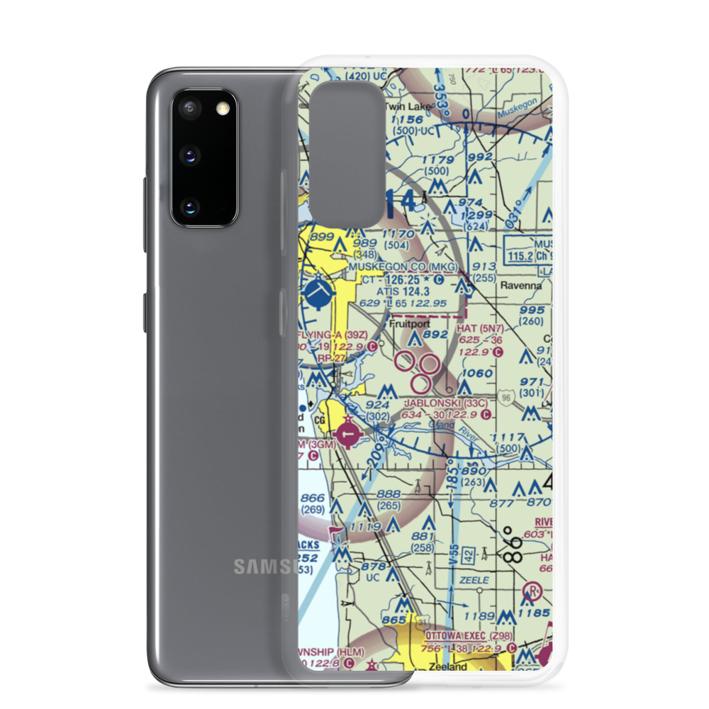 Hat Field (5N7) VFR Sectional Samsung Case Samsung Galaxy S20 model shown