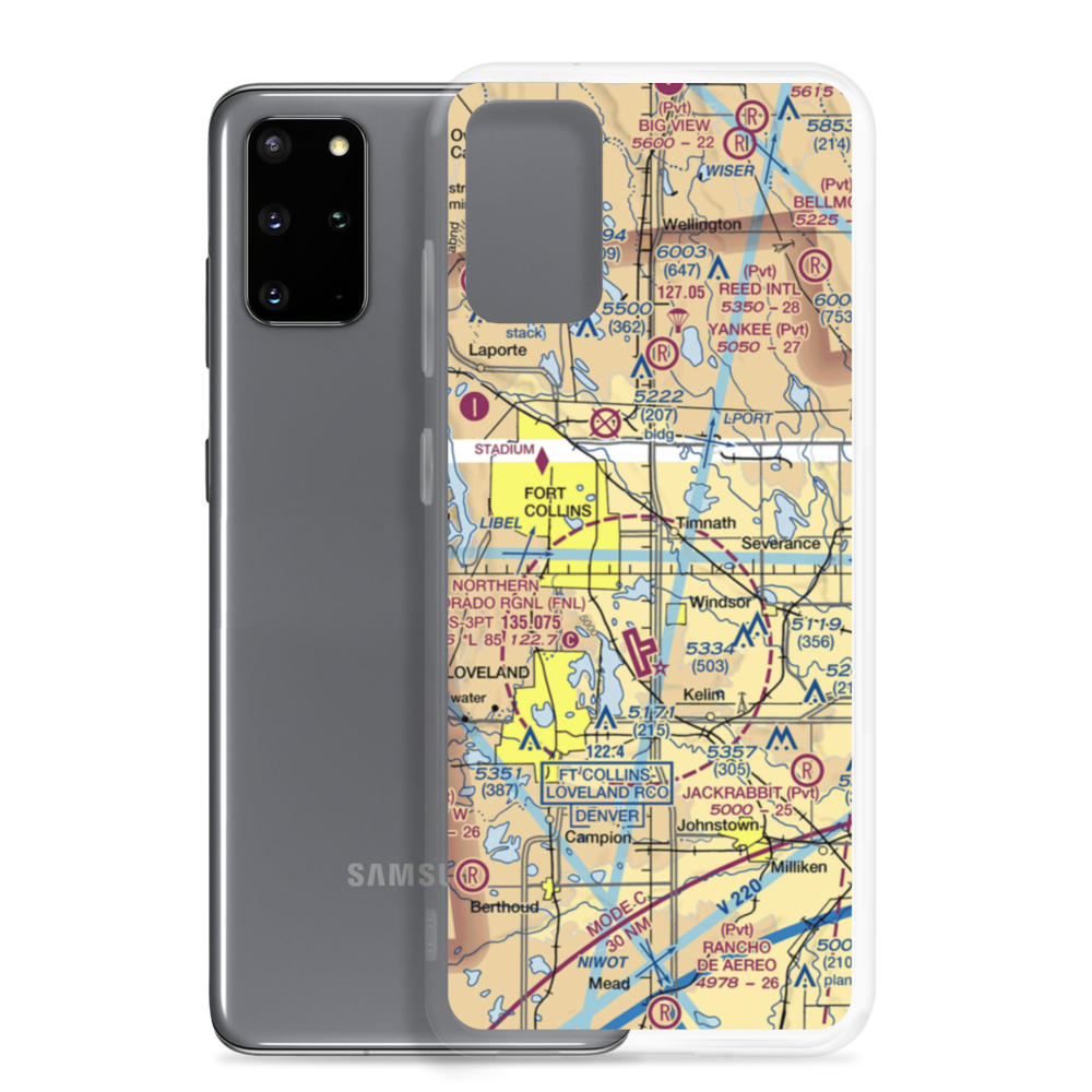 Hat-Field STOLport (6CO4) VFR Sectional Samsung Case Samsung Galaxy S20 Plus model shown