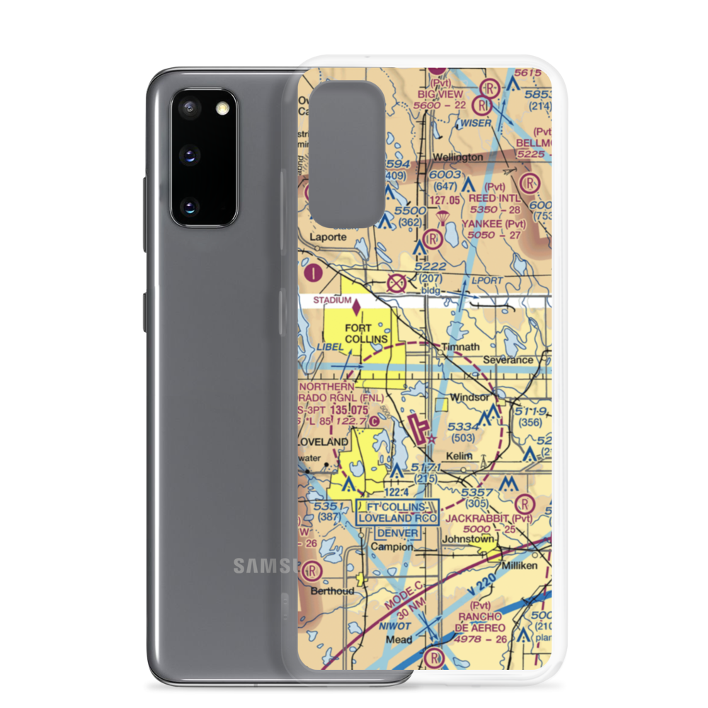 Hat-Field STOLport (6CO4) VFR Sectional Samsung Case Samsung Galaxy S20 model shown