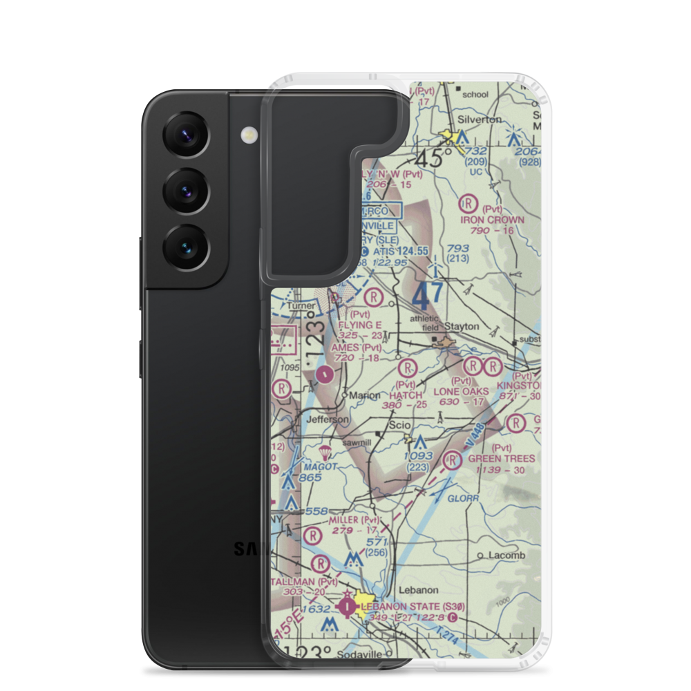 Hatch Airport (5OR8) VFR Sectional Samsung Case Samsung Galaxy S22 model shown