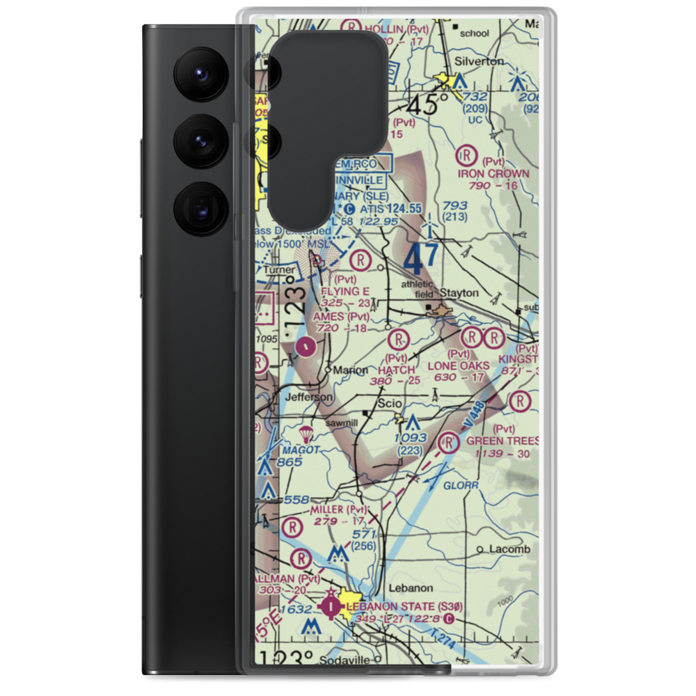 Hatch Airport (5OR8) VFR Sectional Samsung Case Samsung Galaxy S22 Ultra model shown
