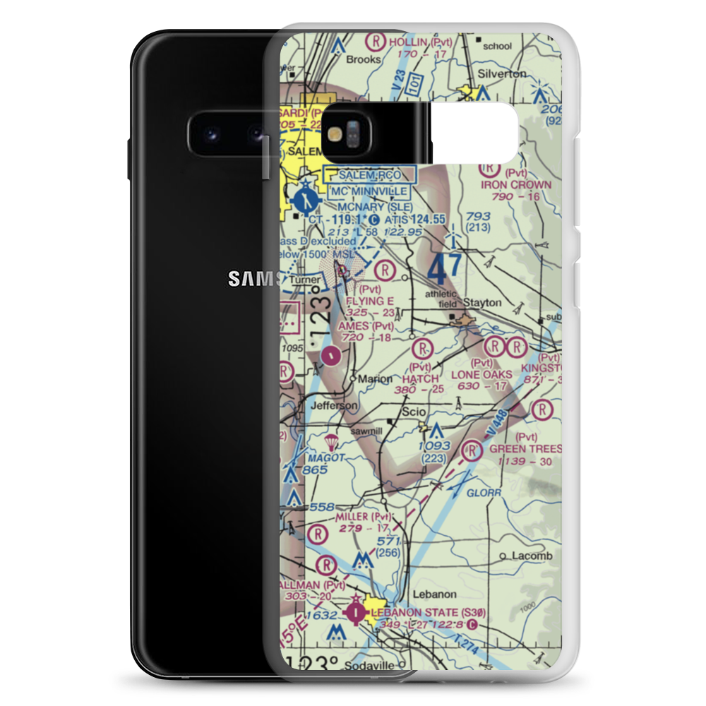 Hatch Airport (5OR8) VFR Sectional Samsung Case Samsung Galaxy S10+ model shown