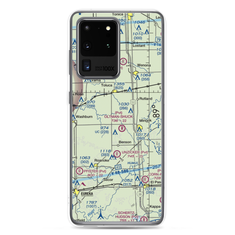 Hattan Farms Airport (4IS6) VFR Sectional Samsung Case Samsung Galaxy S20 Ultra model shown