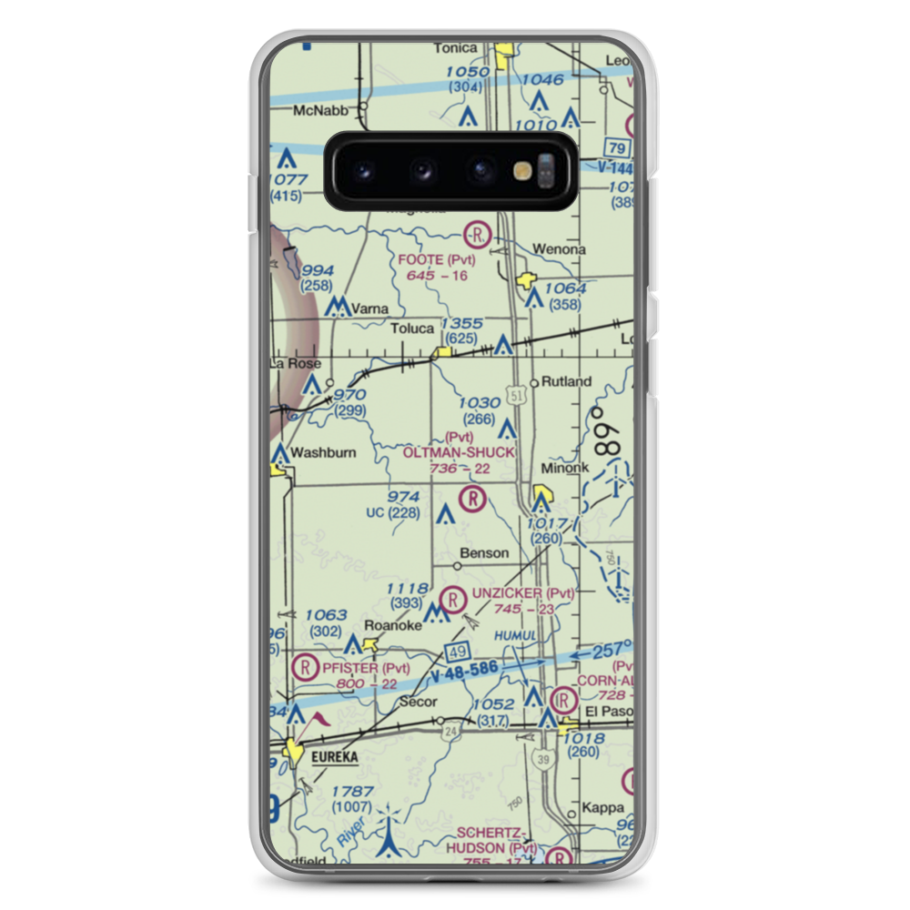 Hattan Farms Airport (4IS6) VFR Sectional Samsung Case Samsung Galaxy S10+ model shown