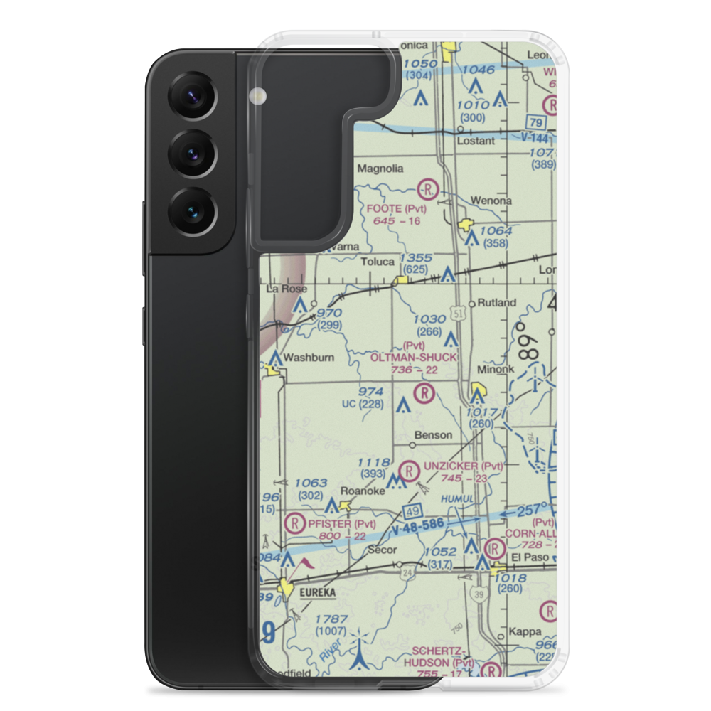 Hattan Farms Airport (4IS6) VFR Sectional Samsung Case Samsung Galaxy S22 Plus model shown
