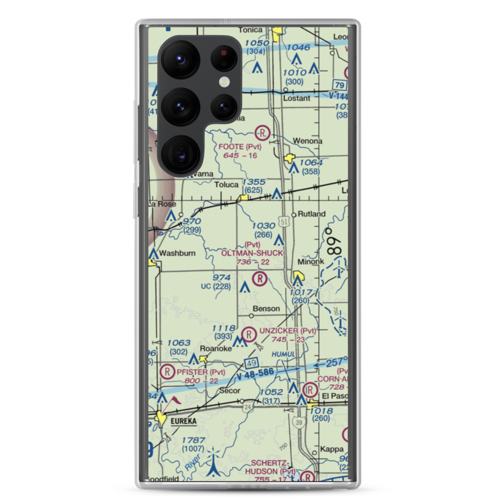 Hattan Farms Airport (4IS6) VFR Sectional Samsung Case Samsung Galaxy S22 Ultra model shown