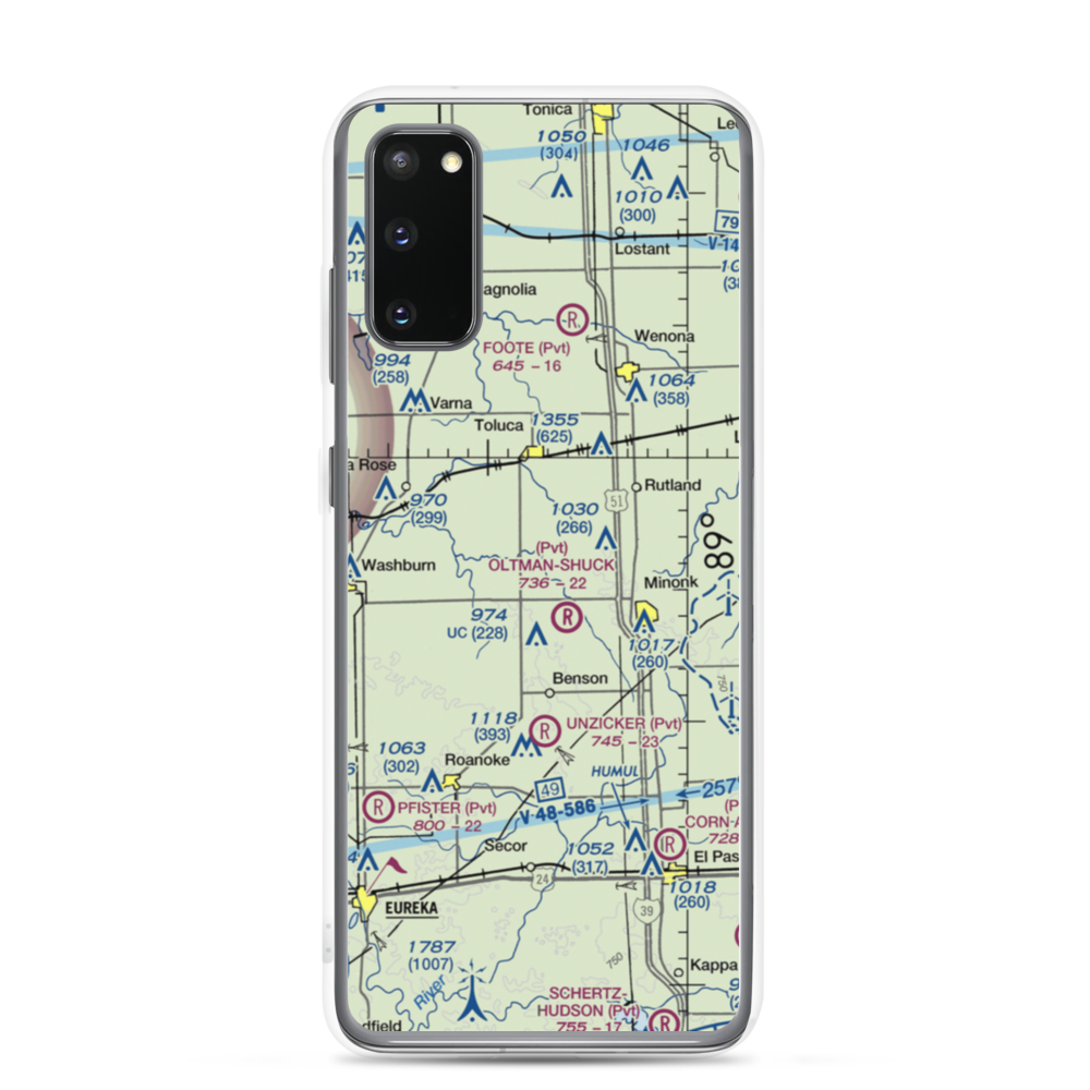 Hattan Farms Airport (4IS6) VFR Sectional Samsung Case Samsung Galaxy S20 model shown