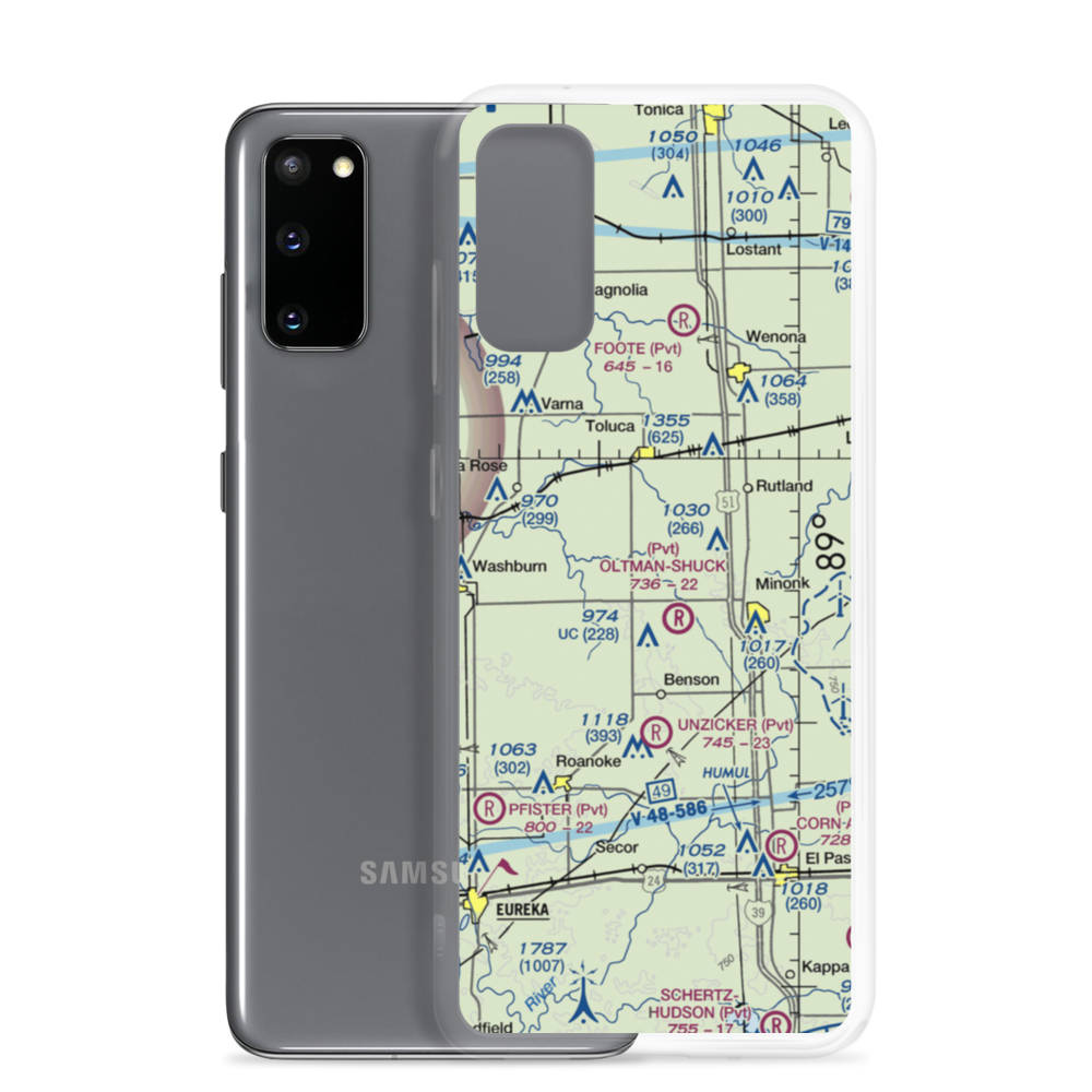 Hattan Farms Airport (4IS6) VFR Sectional Samsung Case Samsung Galaxy S20 model shown