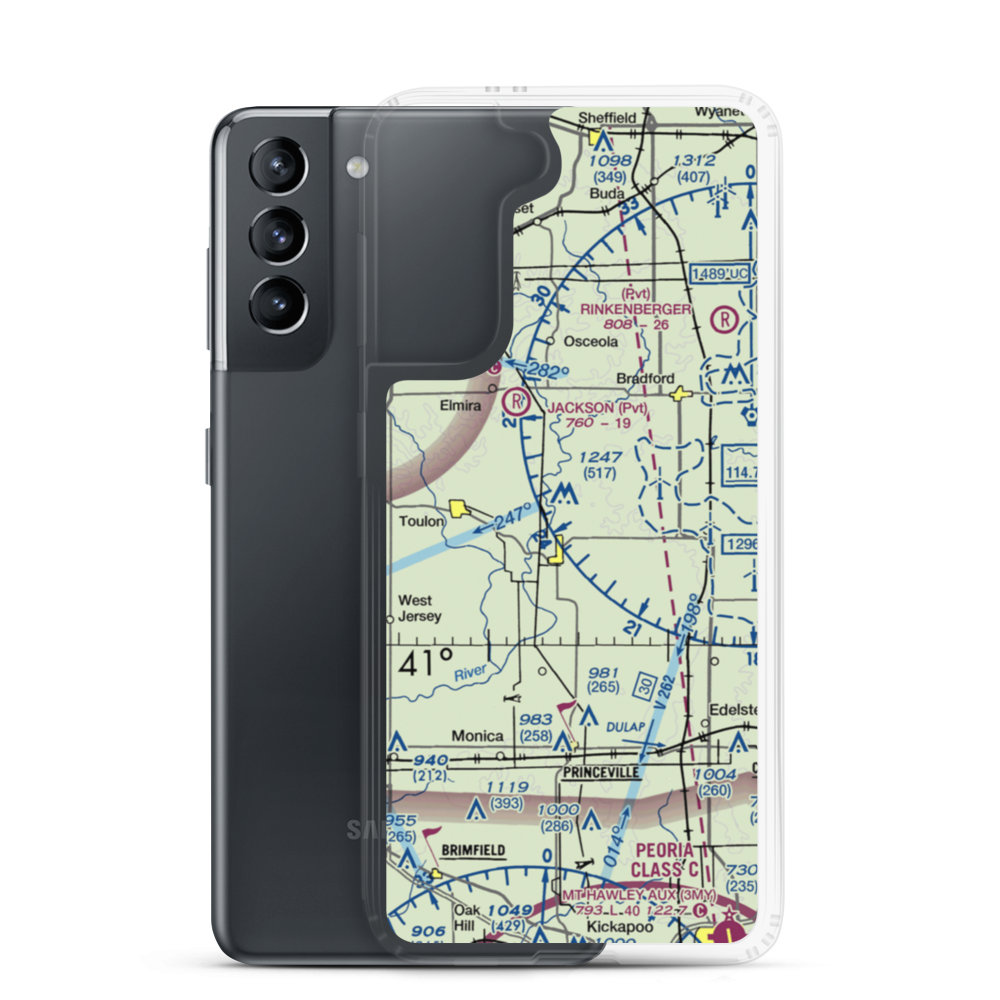 Hausmann Airport (75LL) VFR Sectional Samsung Case Samsung Galaxy S21 model shown
