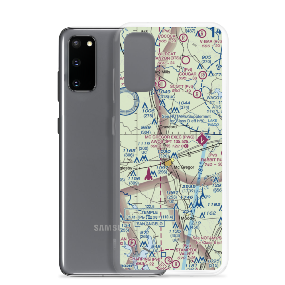 Havelka Haven Airport (XS57) VFR Sectional Samsung Case Samsung Galaxy S20 model shown