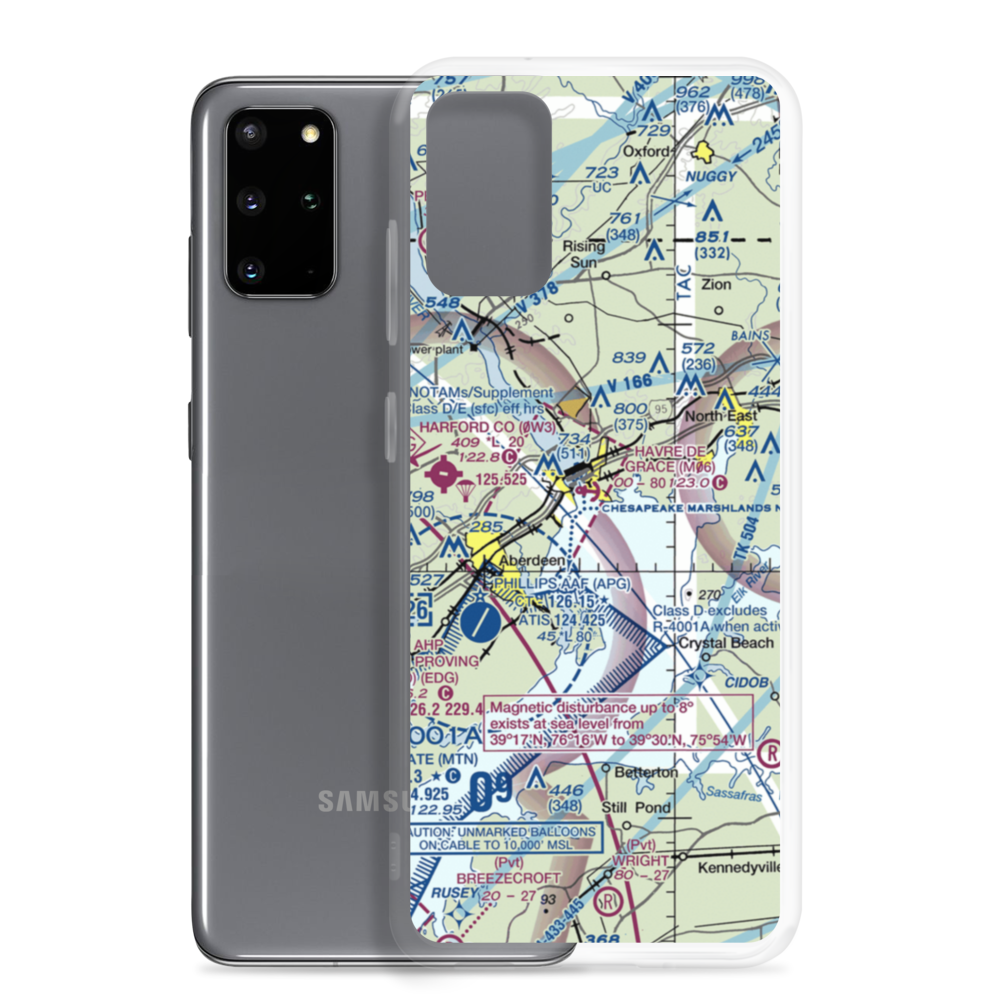 Havre De Grace Seaplane Base (M06) VFR Sectional Samsung Case Samsung Galaxy S20 Plus model shown