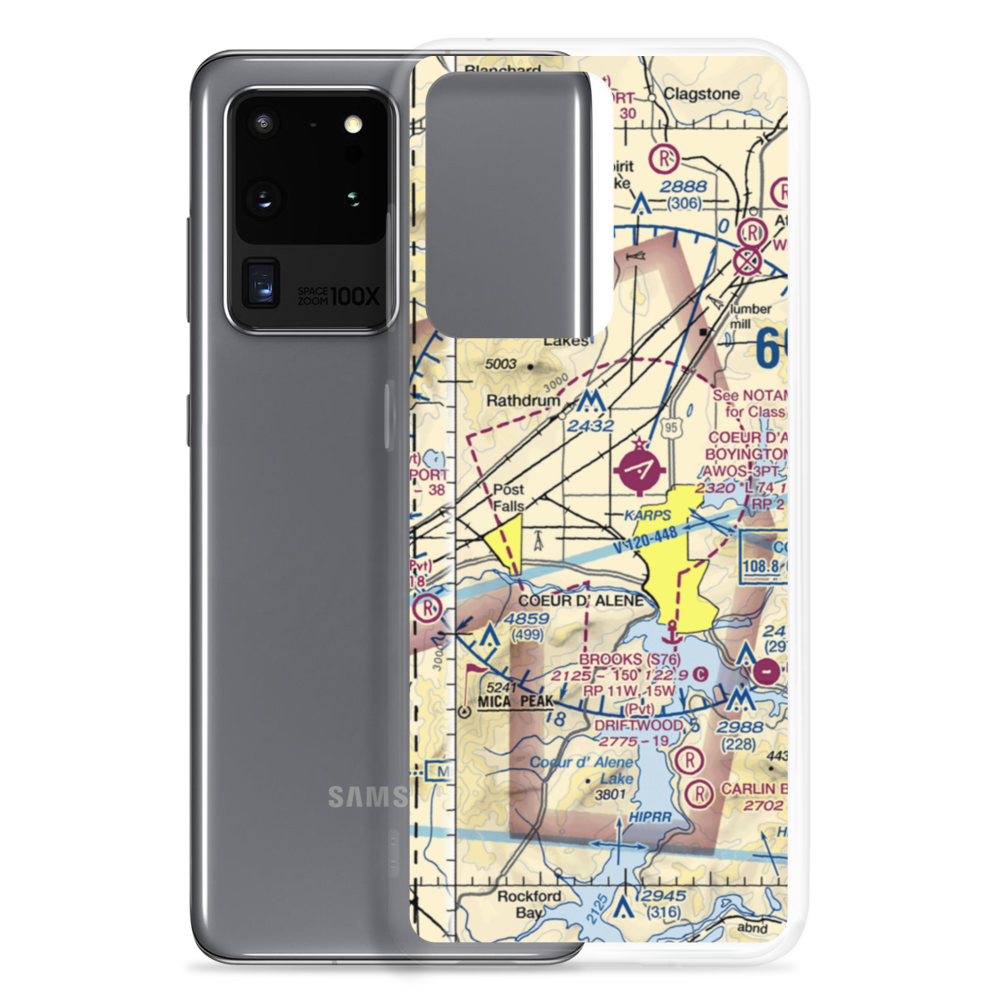 Hawk Haven Airport (ID27) VFR Sectional Samsung Case Samsung Galaxy S20 Ultra model shown