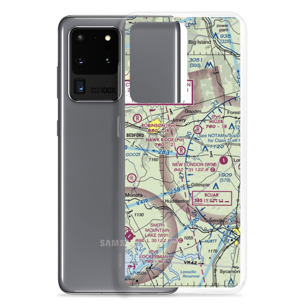 Hawk Ridge Airport (20VG) VFR Sectional Samsung Case Samsung Galaxy S20 Ultra model shown