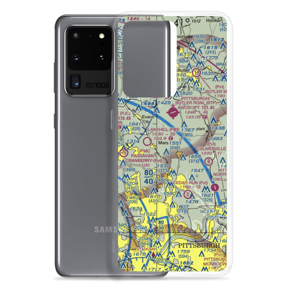 Hawkins Field (92PA) VFR Sectional Samsung Case Samsung Galaxy S20 Ultra model shown