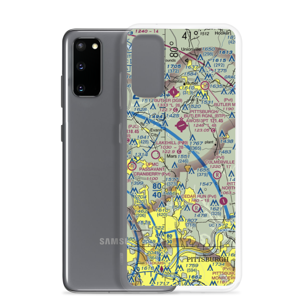 Hawkins Field (92PA) VFR Sectional Samsung Case Samsung Galaxy S20 model shown