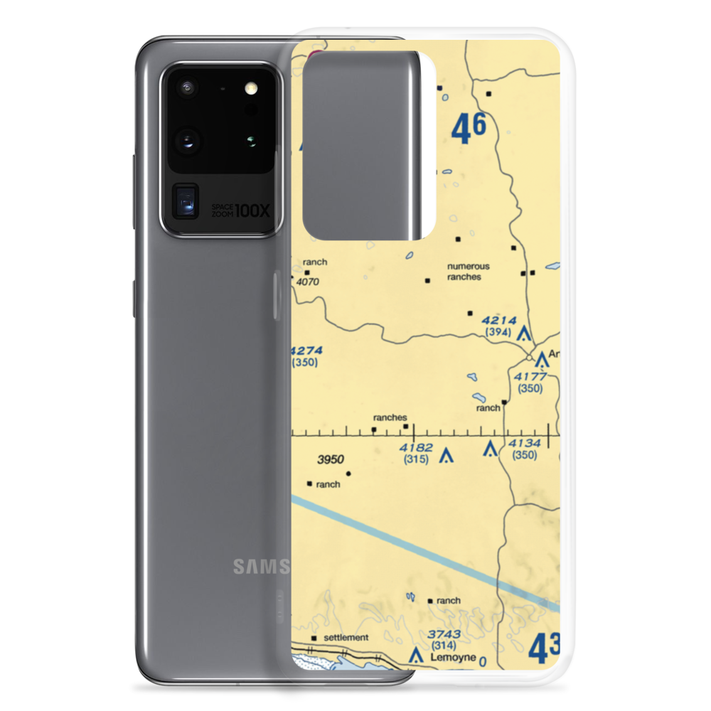 Hawkins Ranch Airport (NE99) VFR Sectional Samsung Case Samsung Galaxy S20 Ultra model shown