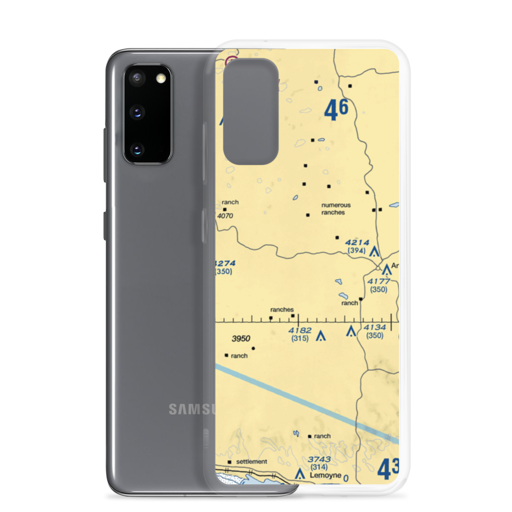Hawkins Ranch Airport (NE99) VFR Sectional Samsung Case Samsung Galaxy S20 model shown