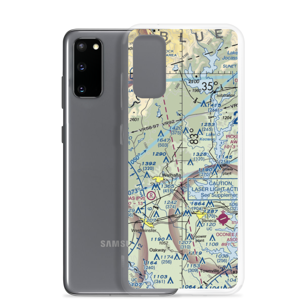 Hawks Nest Farm Airport (SC26) VFR Sectional Samsung Case Samsung Galaxy S20 model shown