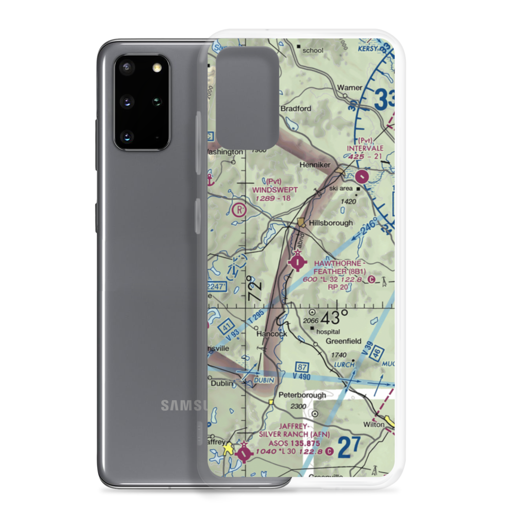 Hawthorne Feather Airpark (8B1) VFR Sectional Samsung Case Samsung Galaxy S20 Plus model shown