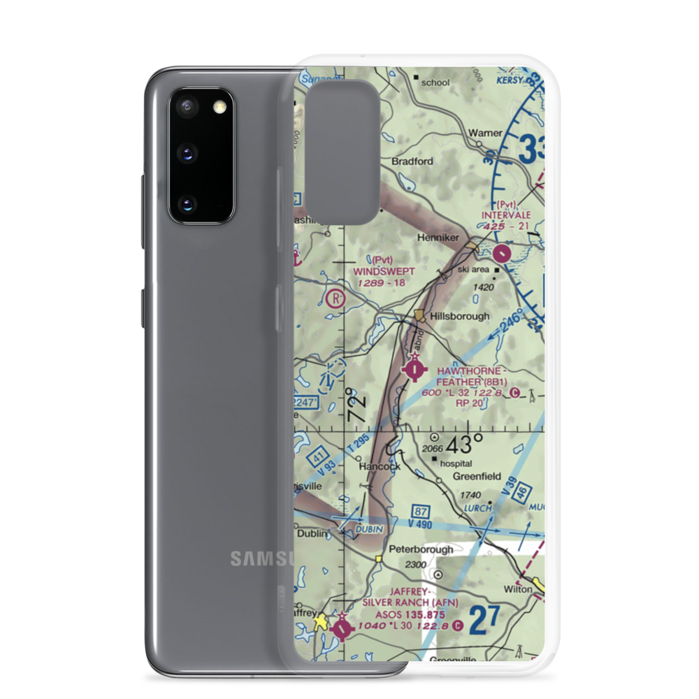 Hawthorne Feather Airpark (8B1) VFR Sectional Samsung Case Samsung Galaxy S20 model shown