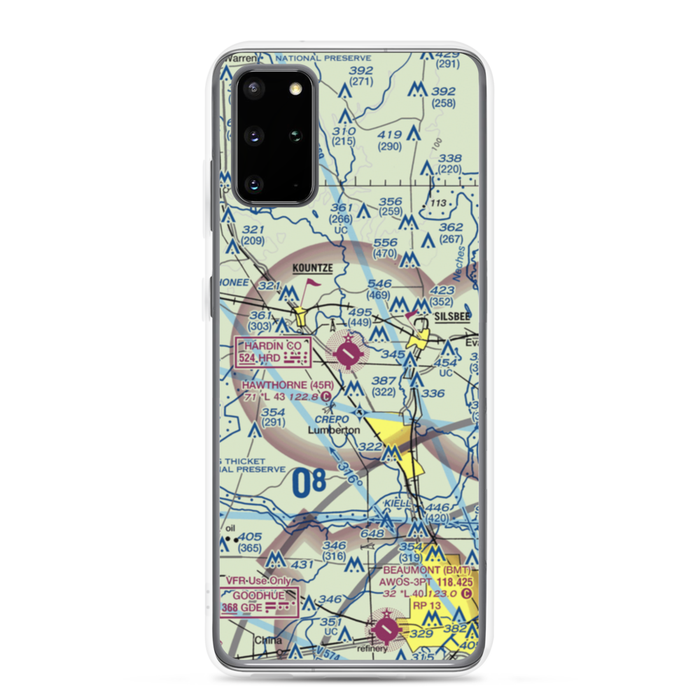 Hawthorne Field (45R) VFR Sectional Samsung Case Samsung Galaxy S20 Plus model shown