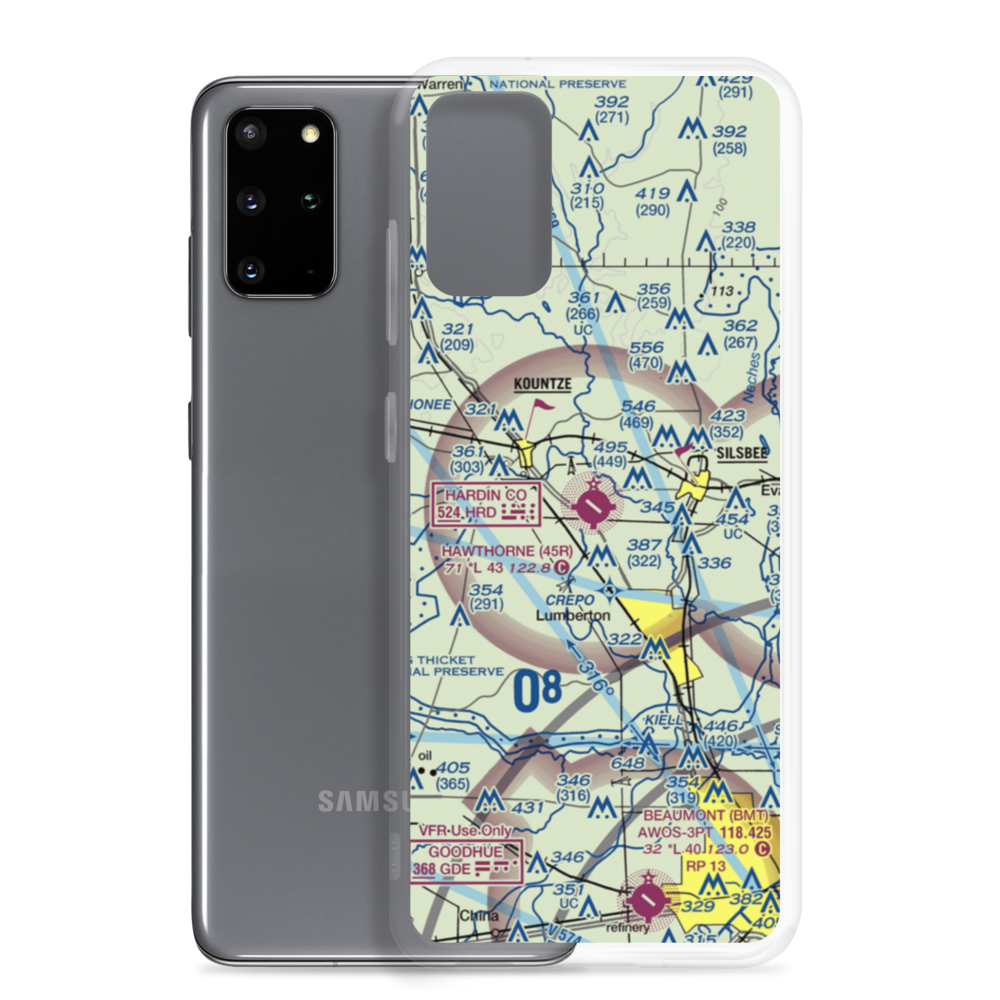 Hawthorne Field (45R) VFR Sectional Samsung Case Samsung Galaxy S20 Plus model shown