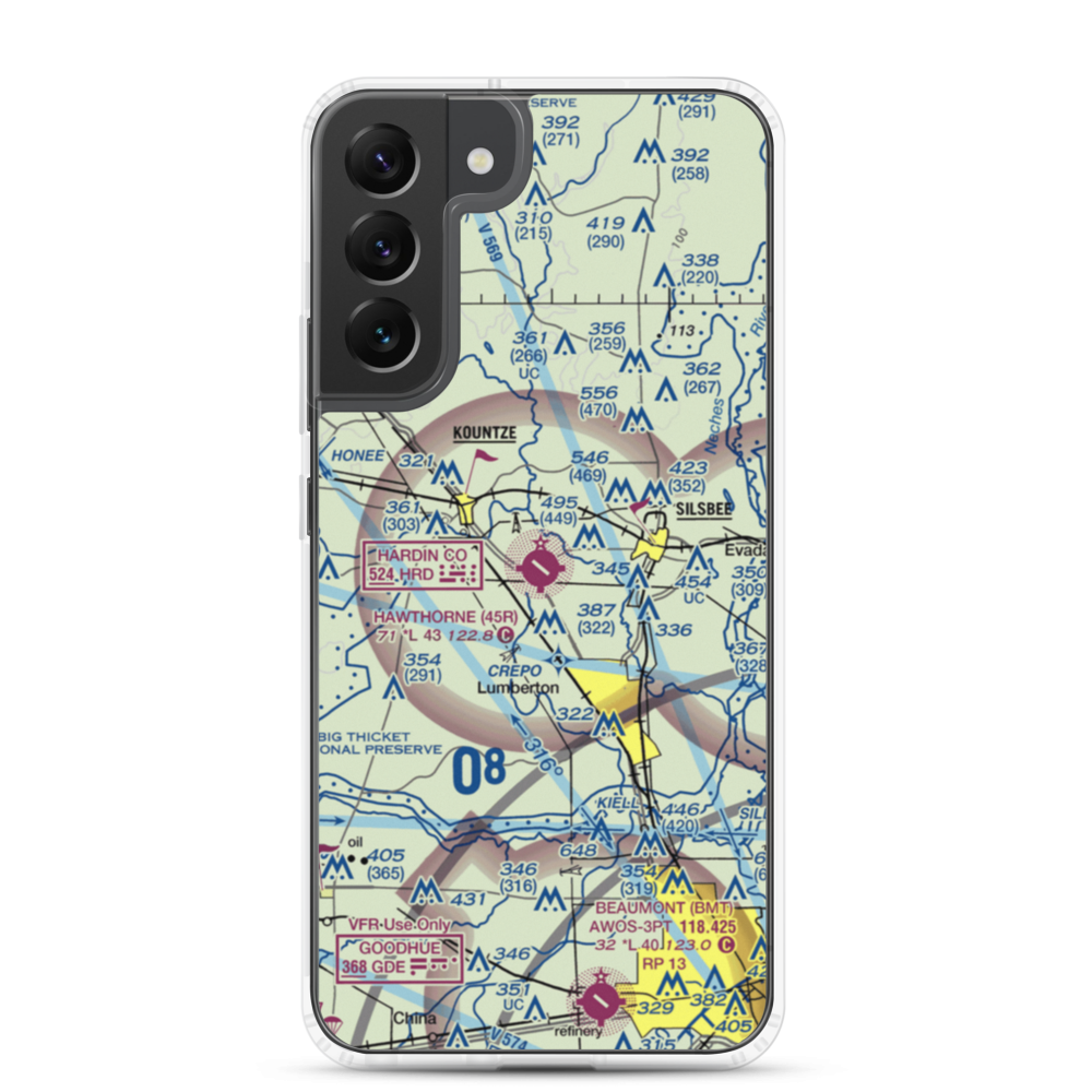 Hawthorne Field (45R) VFR Sectional Samsung Case Samsung Galaxy S22 Plus model shown
